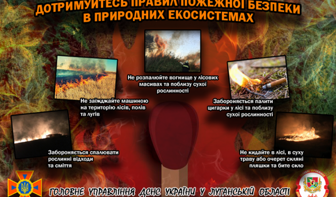 Обережно пожежі в екосистемах! Обережно пожежі в екосистемах!