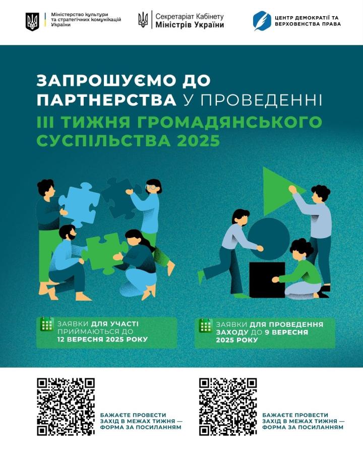 В Україні стартує підготовка до ІІІ Тижня громадянського суспільства