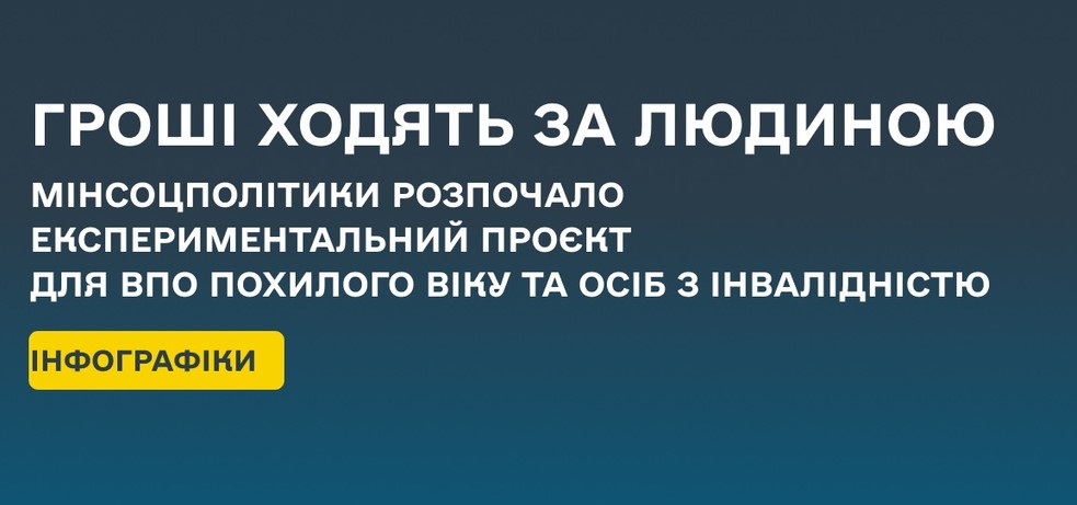 Підтримка внутрішньо переміщених осіб похилого віку та людей з інвалідністю за принципом «Гроші ходять за людиною»
