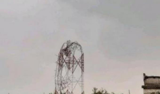 Окупанти знищили телевежу в Комишувасі Окупанти знищили телевежу в Комишувасі