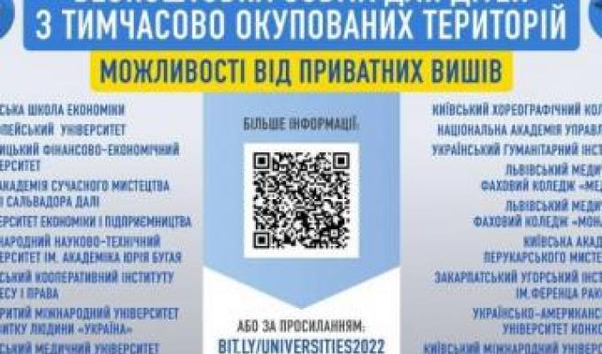 До уваги абітурієнтів із тимчасово окупованих територій До уваги абітурієнтів із тимчасово окупованих територій