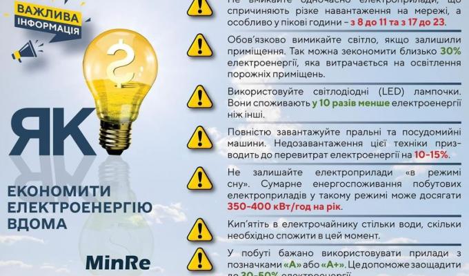 ЯК ЕКОНОМИТИ ЕЛЕКТРОЕНЕРГІЮ ВДОМА: 7 ПОРАД ЯК ЕКОНОМИТИ ЕЛЕКТРОЕНЕРГІЮ ВДОМА: 7 ПОРАД