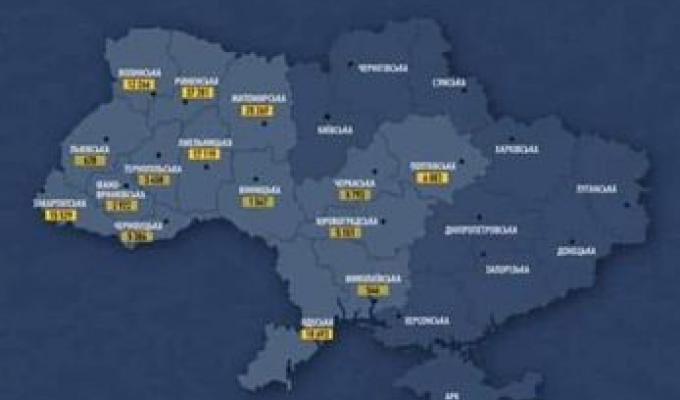 Кількість вільних місць для розміщення ВПО