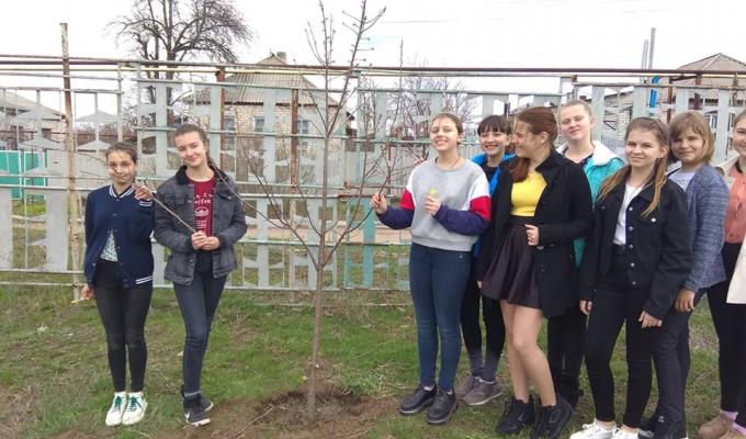 Символічна «Алея Миру» в Новоайдарському районі посаджена! Символічна «Алея Миру» в Новоайдарському районі посаджена!
