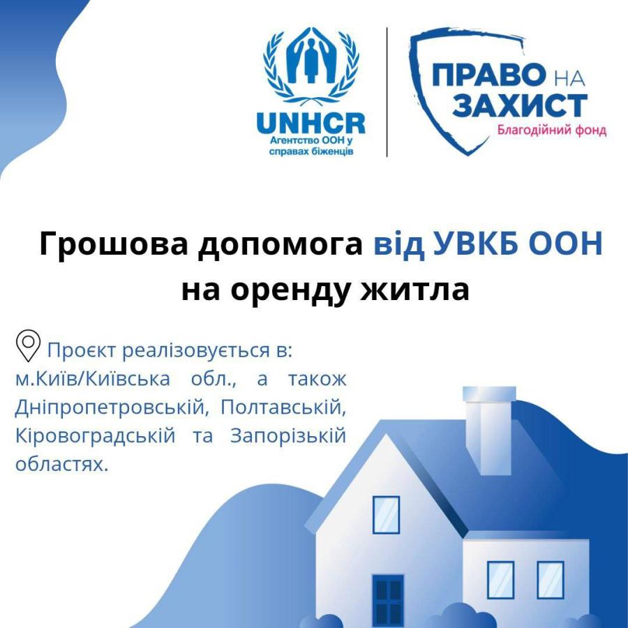 Грошова допомога на оренду житла для ВПО
