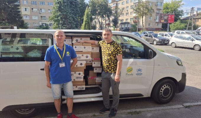 До Хабу Щастинської райдержадміністрації в Сумах надійшли жіночі гігієнічні набори