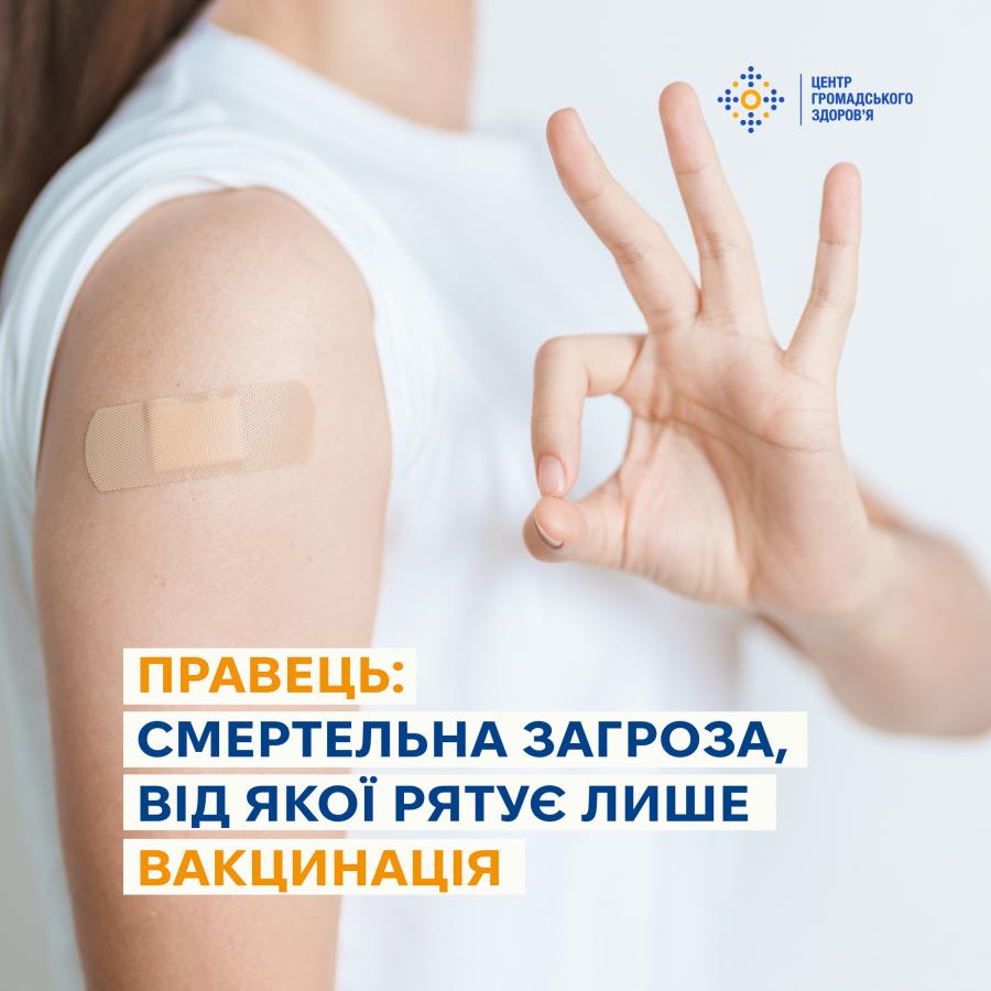 Правець — небезпечна інфекційна хвороба, від якої рятує лише вакцинація Правець — небезпечна інфекційна хвороба, від якої рятує лише вакцинація