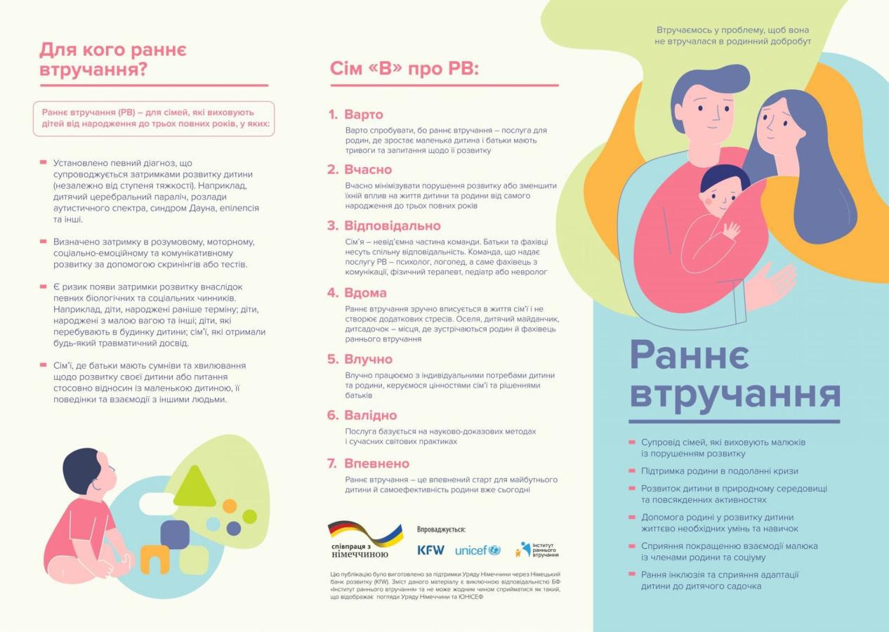Про послугу раннього втручання