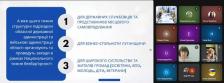 Скриншот онлайн-презентації Луганської ОВА, де ліворуч відображено слайд із синім блоком тексту про Національний тиждень безбар'єрності та пронумерованим списком із трьох цільових аудиторій заходів, а праворуч — панель із дванадцятьма вікнами учасників відеоконференції