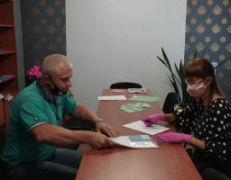 11 вересня 2020 року начальник Новоайдарського відділу обслуговування громадян провела зустріч з мешканцями села Співаківка Щастинського (Новоайдарського) району
