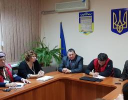 Нарада керівництва району з представниками Червого Хреста