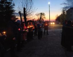 28 листопада 2020 року у сквері Пам’яті  відбувся мітинг-реквієм до Дня пам’яті жертв голодоморів (м. Щастя)