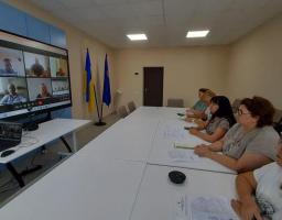 Голова Щастинської РДА Тетяна Новикова прийняла участь у онлайн-нараді звітування начальників військових адміністрацій населених пунктів Щастинського району перед головою Луганської ОДА Артемом Лисогором