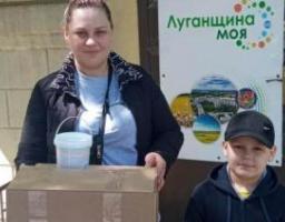 Протягом тижня близько 600 ВПО Луганщини отримали допомогу в Нижньодуванському хабі в Харкові