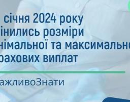 У 2024 році збільшено розміри страхових виплат