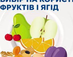 Вибір на користь фруктів та ягід