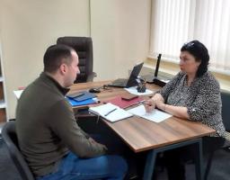 В м. Київ голова Щастинської РДА-РВА Тетяна Новикова провела робочу зустріч з головою Старобільської РВА Володимиром Череватим