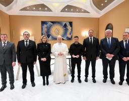 Після завершення інавгураційної меси зустрілися з Папою Римським Левом XIV. Вдячні Його Святості за аудієнцію