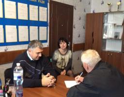 Особистий виїзний прийом громадян керівництвом райдержадміністрації в селі Колядівка
