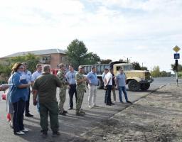 Проведено робочу нараду щодо підготовки до відкриття контрольного пункту в’їзду-виїзду у місті Щастя