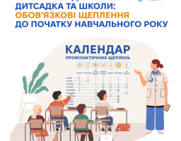 Наближається початок навчального року — час, коли батькам важливо подбати не лише про одяг чи канцелярське приладдя, а й про здоров'я дитини, а саме вакцинацію