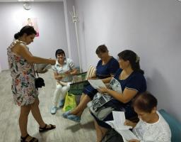 Проведення соціально-профілактичної роботи в консультаційному пункті при жіночої консультації Новоайдарського РТМО та сенсорній кімнаті