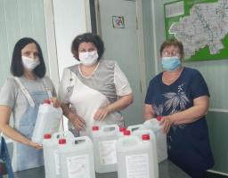 Від облдержадміністрації було отримано дезінфектори 