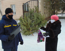 Рятувальники Новоайдарщини розповіли громадянам правила пожежної безпеки під час Новорічних свят
