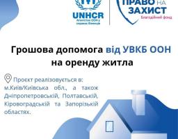 Грошова допомога на оренду житла для ВПО