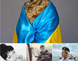 Колаж із чотирьох фотографій, що вшановує українських жінок-військовослужбовиць, які захищають свою країну в різних родах військ