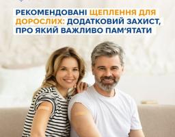Рекомендовані щеплення для дорослих